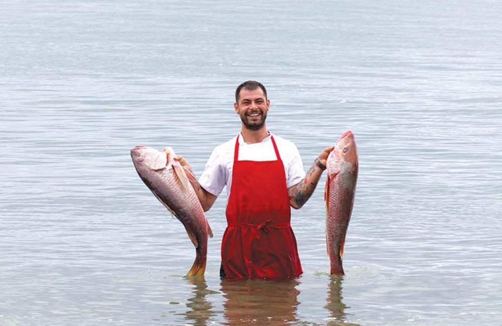Fresh fish caught by one of the chefs at the Islas Secas resort | Islas Secas